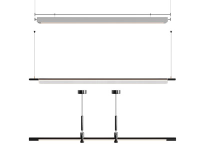 现代一字形办公吊灯