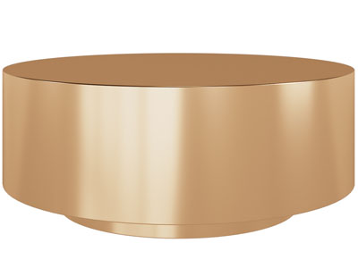 现代轻奢金色圆形茶几3d模型 现代轻奢金色圆形茶几