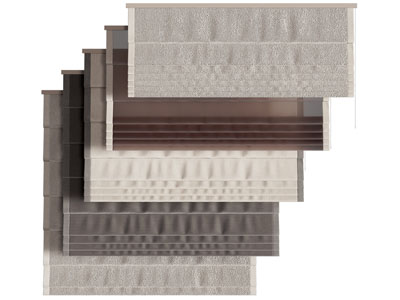 现代布艺卷帘 拉帘 罗马窗帘3d模型 现代布艺卷帘 拉帘 罗马窗帘