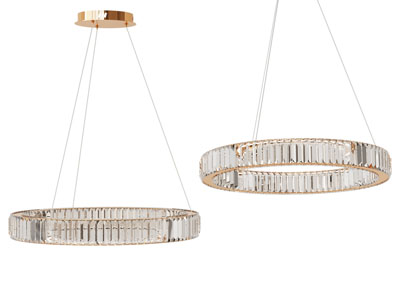 现代轻奢圆形水晶吊灯