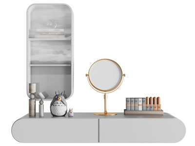 现代壁挂式化妆 梳妆台3d模型 现代壁挂式化妆 梳妆台