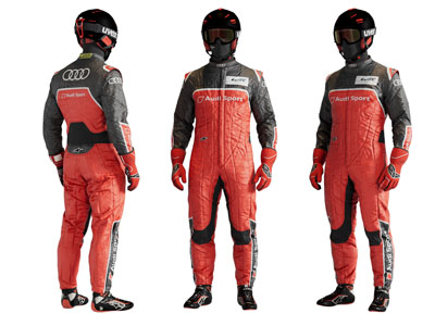 现代穿赛车服的男人 赛车手