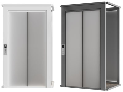 现代电梯井 电梯