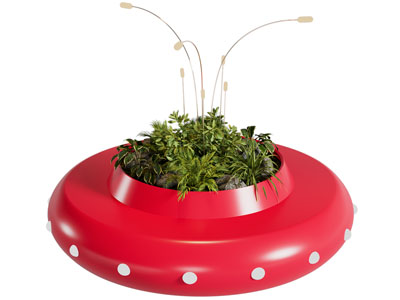 现代户外公共造花坛椅子 景观椅子