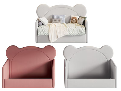 现代儿童卡通靠背沙发