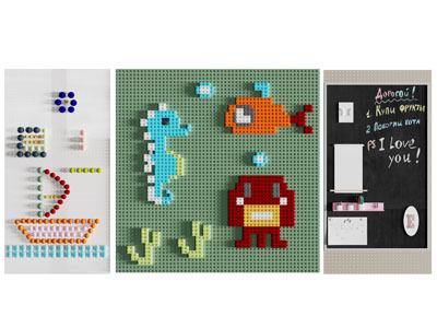 现代儿童娱乐墙 乐高积木玩具墙 洞洞眼涂鸦墙