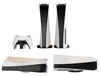 现代索尼游戏机3d模型 现代索尼游戏机