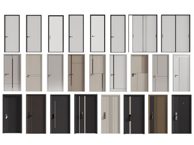 现代玻璃平开门 推拉门 子母入户门