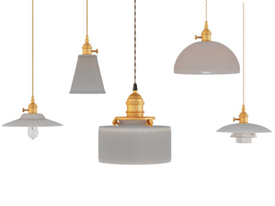 现代玻璃灯罩吊灯