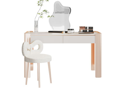 现代轻奢化妆 梳妆台3d模型 现代轻奢化妆 梳妆台