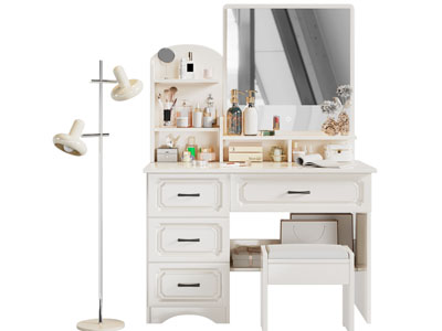 现代轻奢化妆 梳妆台3d模型 现代轻奢化妆 梳妆台