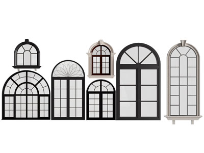 法式拱形平开窗