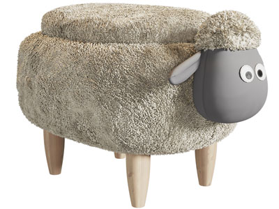 现代卡通羊沙发凳子