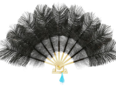 现代羽毛折叠扇 墙饰挂件