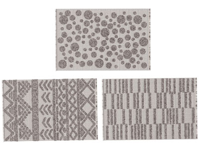 现代立体纹理的长方形地毯3d模型 现代立体纹理的长方形地毯