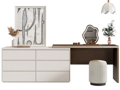 现代化妆 梳妆台3d模型 现代化妆 梳妆台