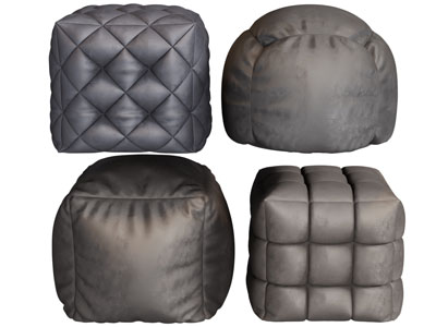 现代方形 圆形坐墩 沙发凳子