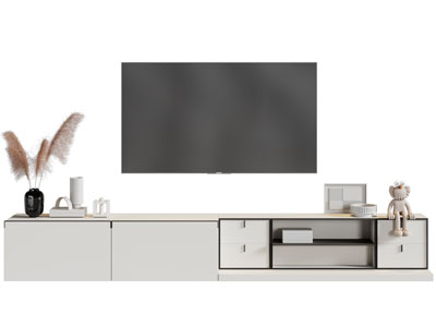 现代电视柜 电视机