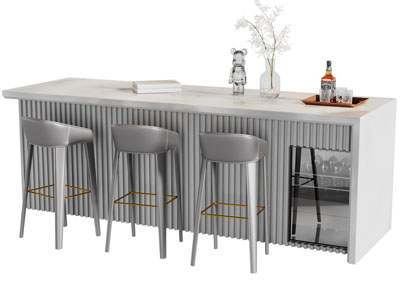 现代吧台吧椅3d模型 现代吧台吧椅