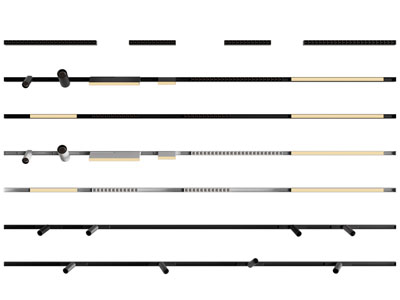 现代轨道磁吸灯 筒灯射灯