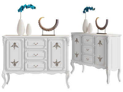 法式雕花玄关柜 边柜