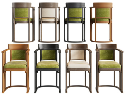 新中式扶手椅子 休闲椅子