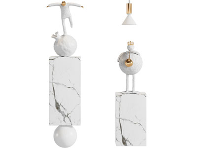 现代雕塑雕刻摆件组合