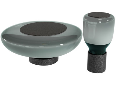 现代圆形茶几 边几3d模型 现代圆形茶几 边几