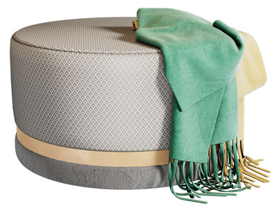 现代圆形沙发凳子