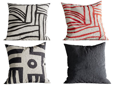 现代方形靠垫抱枕