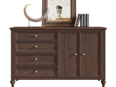 美式中古风玄关柜 边柜