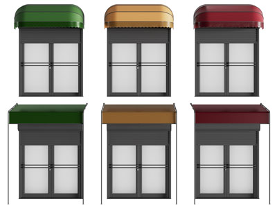 现代平开窗户遮阳棚 雨棚