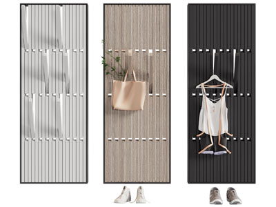 现代墙面可伸缩衣架 墙饰