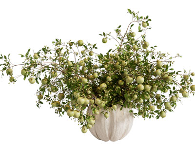 现代土陶花瓶花卉 摆件组合