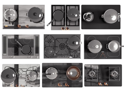 现代燃气灶台 天然气灶3d模型 现代燃气灶台 天然气灶