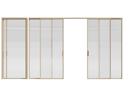 现代玻璃推拉门