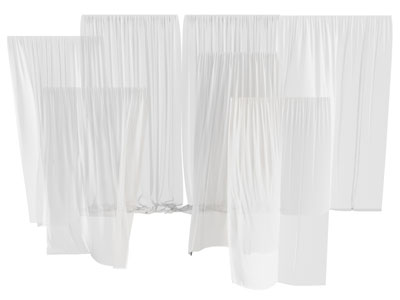 现代窗帘窗纱3d模型 现代窗帘窗纱