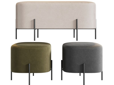 现代长方形 方形沙发凳子