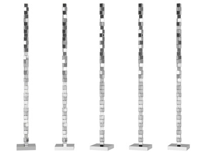 现代赛博朋克落地灯 不锈钢艺术落地灯