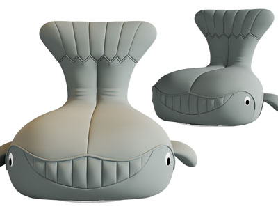 现代鲸鱼造的懒人沙发