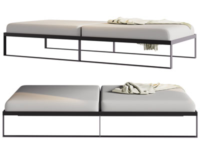 现代长方形沙发凳子