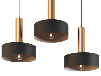 现代垂线金属吊灯