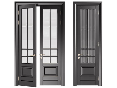 美式双扇 单扇平开门 玻璃门