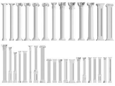 欧式雕花圆形罗马柱子