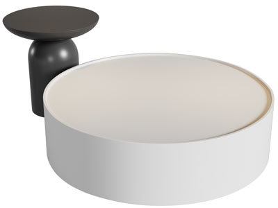 现代圆形茶几3d模型 现代圆形茶几