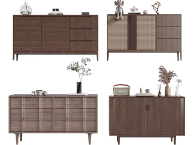 北欧实木玄关柜 边柜