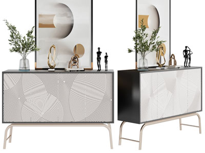 现代轻奢玄关柜 边柜