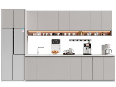 现代茶水间吧台 橱柜3d模型 现代茶水间吧台 橱柜