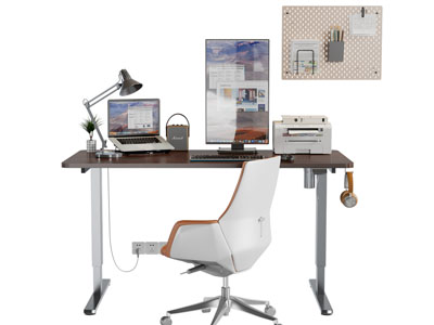 现代电脑 电竞 书桌椅组合3d模型 现代电脑 电竞 书桌椅组合