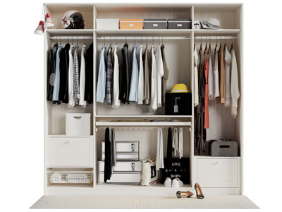 现代开放式衣柜3d模型 现代开放式衣柜